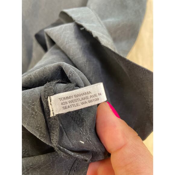 Tommy Bahama 100%Silk Embroidered Back Mens Short Sleeve Button Up XXL/Tall - Picture 4 of 13